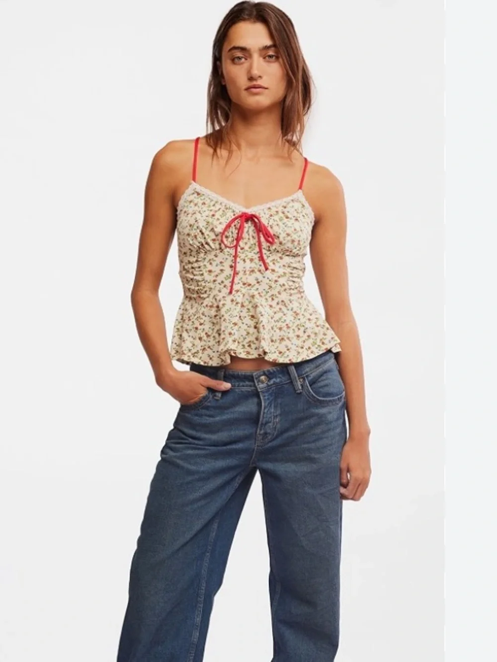Free People Sammi Tank in antique ivory M